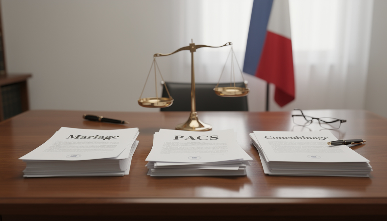 découvrez les différences juridiques entre pacs, mariage et concubinage pour mieux comprendre vos droits et obligations dans chaque situation.