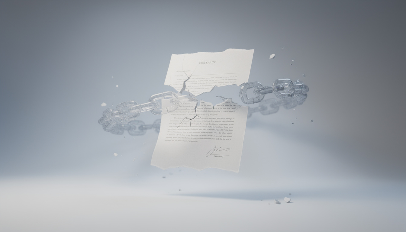 découvrez si vous pouvez rompre un contrat librement, les conditions légales à respecter et les conséquences possibles de la rupture anticipée.