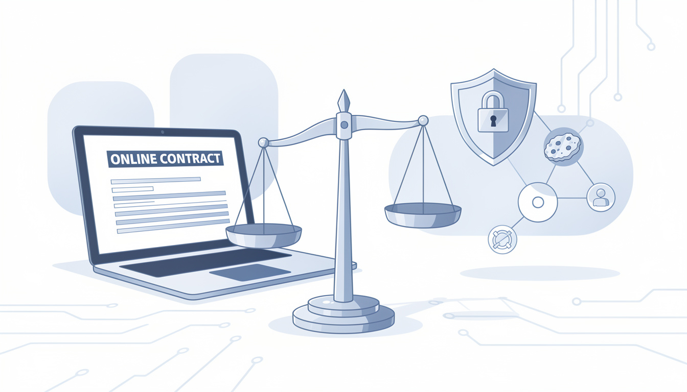 découvrez les règles essentielles du droit privé qui s'appliquent au commerce en ligne et assurez la conformité de votre activité numérique.