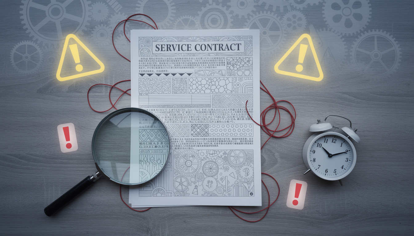 découvrez les pièges courants à éviter dans les contrats de prestation de services pour sécuriser vos engagements et assurer une collaboration réussie.