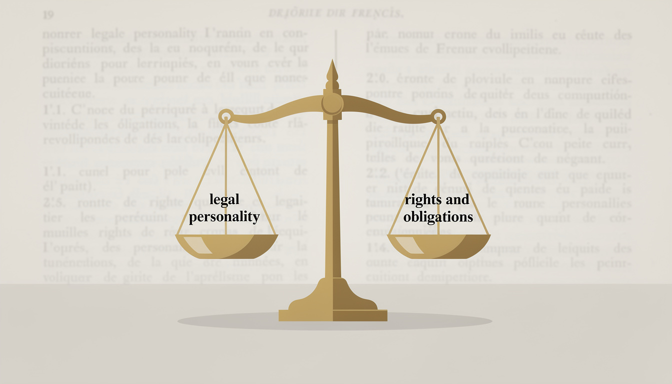 découvrez la définition de la personnalité juridique et ses implications essentielles dans le domaine du droit. comprenez comment elle affecte les droits et obligations des individus et des organisations.